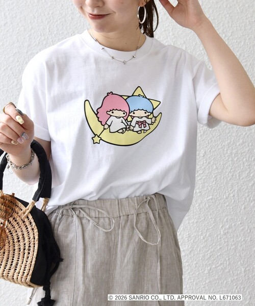 SHIPS any(シップス エニィ)の「LITTLE TWIN STARS × SHIPS any: リトルツインスターズ プリント TEE(Tシャツ/カットソー・レディース・ホワイト系1/ライトグレー/ホワイト系2・ONE SIZE)」の14枚目の写真