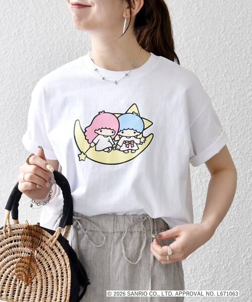 SHIPS any(シップス エニィ)の「LITTLE TWIN STARS × SHIPS any: リトルツインスターズ プリント TEE(Tシャツ/カットソー・レディース・ホワイト系1/ライトグレー/ホワイト系2・ONE SIZE)」の15枚目の写真