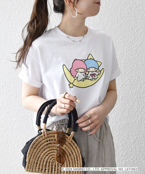 SHIPS any(シップス エニィ)の「LITTLE TWIN STARS × SHIPS any: リトルツインスターズ プリント TEE(Tシャツ/カットソー・レディース・ホワイト系1/ライトグレー/ホワイト系2・ONE SIZE)」の18枚目の写真
