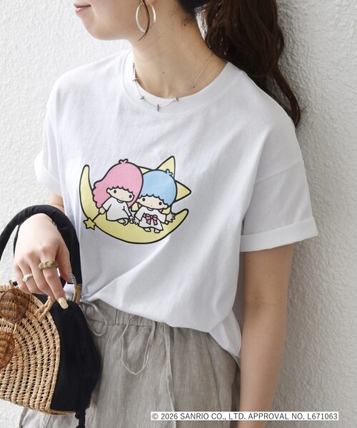 SHIPS any(シップス エニィ)の「LITTLE TWIN STARS × SHIPS any: リトルツインスターズ プリント TEE(Tシャツ/カットソー・レディース・ホワイト系1/ライトグレー/ホワイト系2・ONE SIZE)」の19枚目の写真