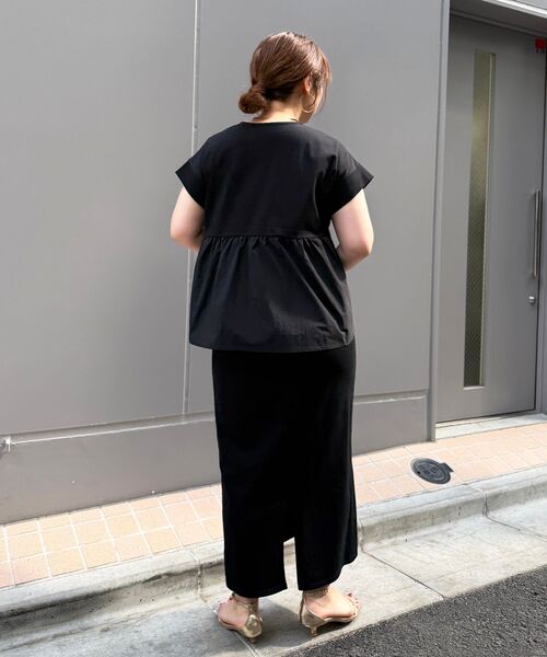 le.coeur blanc(ルクールブラン)の「MVS天竺プルオーバー×スカートセット(ワンピース・レディース・モカ/ブラック・38)」の22枚目の写真