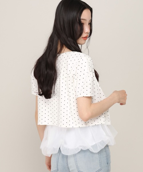 Heather（ヘザー）の「バルーンヘムドットカーディガン2P　880345（アンサンブル・レディース・ホワイト系その他/ブラック系その他・FREE）」の5枚目の写真
