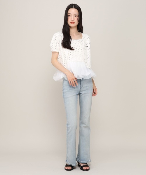 Heather（ヘザー）の「バルーンヘムドットカーディガン2P　880345（アンサンブル・レディース・ホワイト系その他/ブラック系その他・FREE）」の6枚目の写真