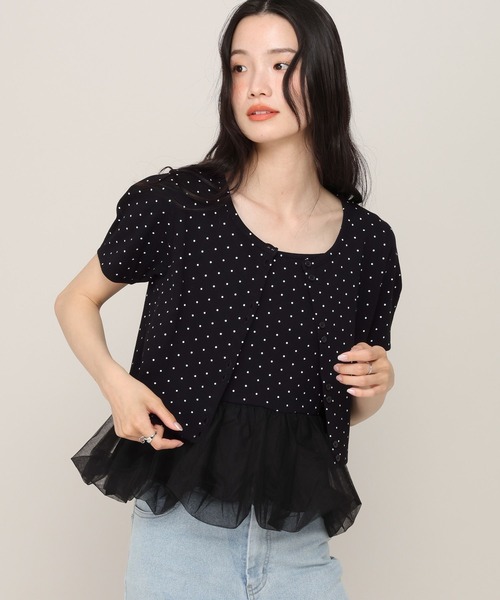 Heather（ヘザー）の「バルーンヘムドットカーディガン2P　880345（アンサンブル・レディース・ホワイト系その他/ブラック系その他・FREE）」の10枚目の写真