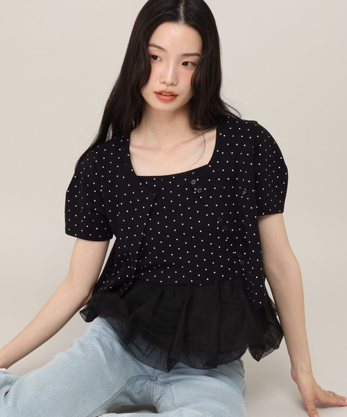 Heather（ヘザー）の「バルーンヘムドットカーディガン2P　880345（アンサンブル・レディース・ホワイト系その他/ブラック系その他・FREE）」の12枚目の写真