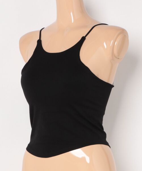 Lace Ladies(レースレディース)の「細ストラップ ホルター カップ付き ブラトップ(キャミソール・レディース・ブラック/ホワイト/グレイッシュベージュ/グリーン・FREE)」の6枚目の写真