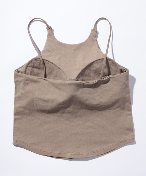 Lace Ladies(レースレディース)の「細ストラップ ホルター カップ付き ブラトップ(キャミソール・レディース・ブラック/ホワイト/グレイッシュベージュ/グリーン・FREE)」の19枚目の写真