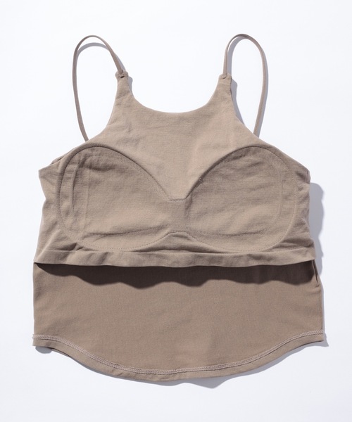 Lace Ladies(レースレディース)の「細ストラップ ホルター カップ付き ブラトップ(キャミソール・レディース・ブラック/ホワイト/グレイッシュベージュ/グリーン・FREE)」の20枚目の写真