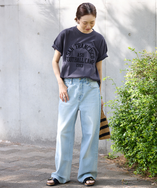 SLOBE IENA(スローブイエナ)の「《追加》GULF COAST/ガルフコースト SLOBE別注 グラフィックTEE1(Tシャツ/カットソー・レディース・ネイビー/ホワイト/グリーン・FREE)」の22枚目の写真