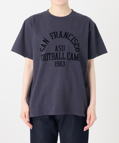 SLOBE IENA（スローブイエナ）の「《追加》GULF COAST/ガルフコースト SLOBE別注 グラフィックTEE1（Tシャツ/カットソー・レディース・ネイビー/ホワイト・FREE）」の18枚目の写真