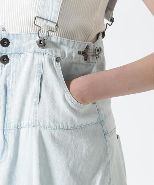 AULA AILA(アウラアイラ)の「AULA AILA/アウラアイラ/2WAY 3FABRIC JUMPER SKIRT(ジャンパースカート・レディース・ブラック/ブルー・0/1)」の17枚目の写真