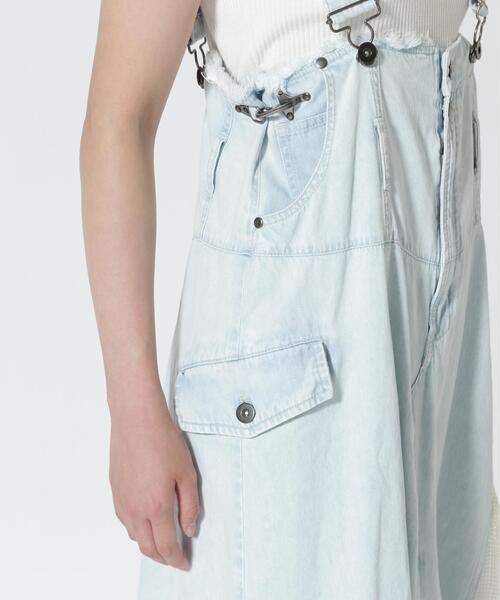 AULA AILA(アウラアイラ)の「AULA AILA/アウラアイラ/2WAY 3FABRIC JUMPER SKIRT(ジャンパースカート・レディース・ブラック/ブルー・0/1)」の18枚目の写真
