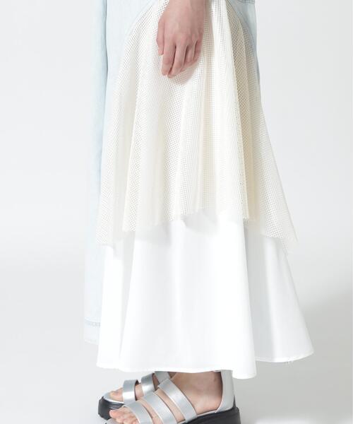AULA AILA(アウラアイラ)の「AULA AILA/アウラアイラ/2WAY 3FABRIC JUMPER SKIRT(ジャンパースカート・レディース・ブラック/ブルー・0/1)」の20枚目の写真