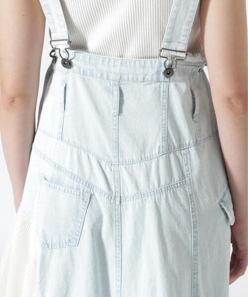 AULA AILA(アウラアイラ)の「AULA AILA/アウラアイラ/2WAY 3FABRIC JUMPER SKIRT(ジャンパースカート・レディース・ブラック/ブルー・0/1)」の21枚目の写真