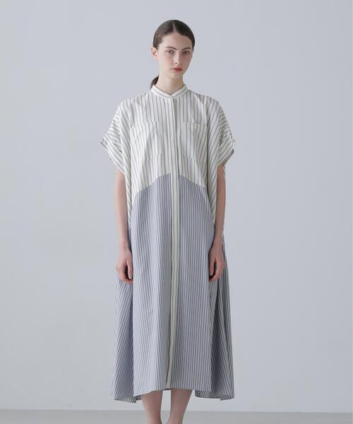 ADORE（アドーア）の「◆コンパクトストライプワンピース（ワンピース・レディース・ベージュ系その他/ホワイト系その他・38）」の3枚目の写真