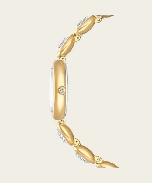 SWAROVSKI(スワロフスキー)の「【公式】【スワロフスキー】Imber oval ウォッチ, スイス製, メタルブレスレット, ゴールド系, ゴールドトーン仕上げ(デジタル腕時計・レディース・ゴールド系・ONE SIZE)」の6枚目の写真