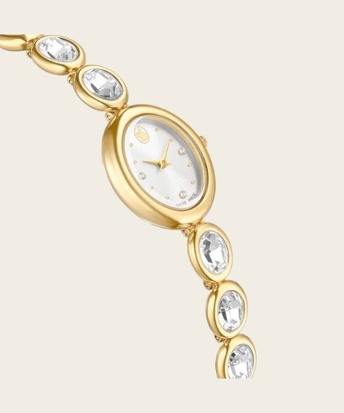 SWAROVSKI(スワロフスキー)の「【公式】【スワロフスキー】Imber oval ウォッチ, スイス製, メタルブレスレット, ゴールド系, ゴールドトーン仕上げ(デジタル腕時計・レディース・ゴールド系・ONE SIZE)」の7枚目の写真
