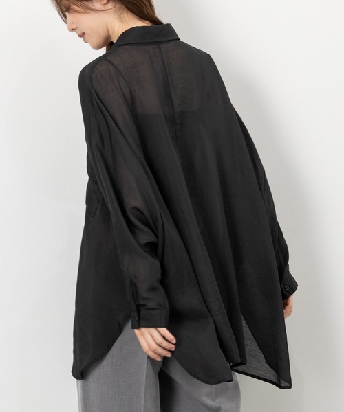 MAISONCOMFY (メゾンコンフィ)の「【シアードルマンシャツ】冷房対策や日焼け対策にもなる涼しげアイテム(シャツ/ブラウス・レディース・ピンク/ライトベージュ/ホワイト/サックスブルー/イエロー/ブラック・FREE)」の17枚目の写真
