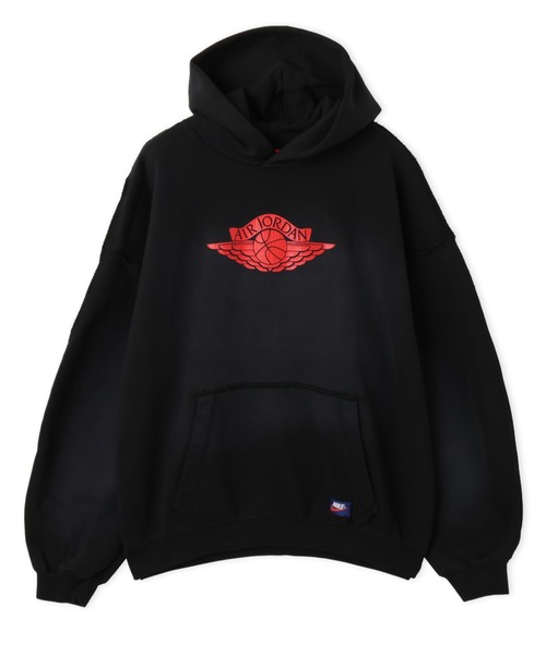 JORDAN BRAND(ジョーダンブランド)の「JORDAN BRAND M J FLT WINGS FLC PO / ジョーダン ブランド FLT ウィングS フリース PO/NIKE【SP】(パーカー・メンズ・ブルー/ブラウン/ブラック・M/S/XXL/XL/L)」の2枚目の写真