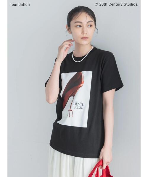 Te chichi(テチチ)の「【プラダを着た悪魔】ヒールTシャツ(Tシャツ/カットソー・レディース・ホワイト/ブラック・F)」の1枚目の写真
