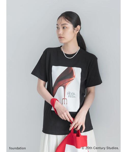 Te chichi(テチチ)の「【プラダを着た悪魔】ヒールTシャツ(Tシャツ/カットソー・レディース・ホワイト/ブラック・F)」の6枚目の写真