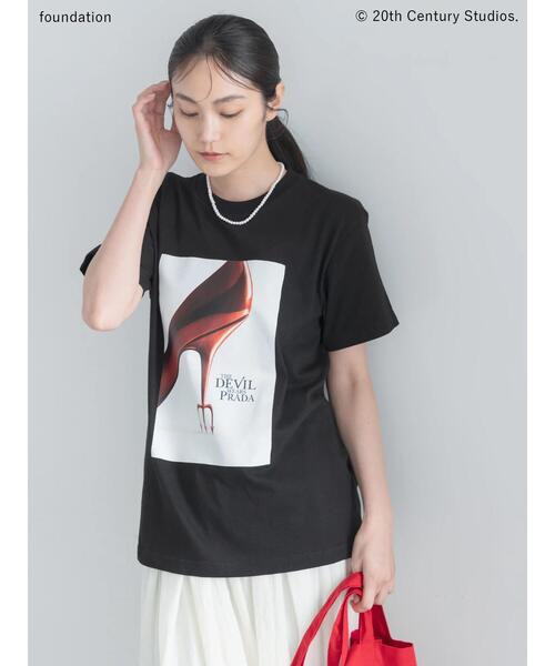 Te chichi(テチチ)の「【プラダを着た悪魔】ヒールTシャツ(Tシャツ/カットソー・レディース・ホワイト/ブラック・F)」の7枚目の写真