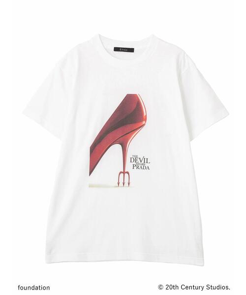 Te chichi(テチチ)の「【プラダを着た悪魔】ヒールTシャツ(Tシャツ/カットソー・レディース・ホワイト/ブラック・F)」の13枚目の写真