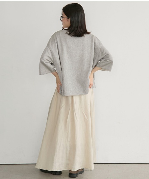 Doux archives(ドゥアルシーヴ)の「ラメ裏毛ショートスリーブPO(Tシャツ/カットソー・レディース・ブラック/アイボリー/グレイッシュベージュ・FREE)」の21枚目の写真