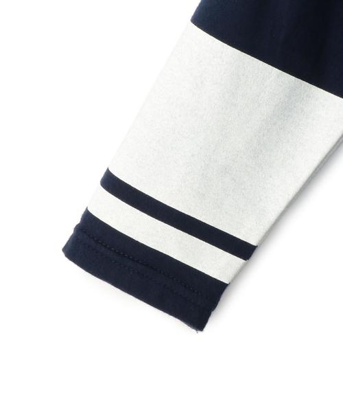 green label relaxing（グリーンレーベルリラクシング）の「【KIDS】ソデライン プルオーバー 7L◆（Tシャツ/カットソー・キッズ・オフホワイト/ネイビー・S/105/95/135/M/115/L/125）」の10枚目の写真