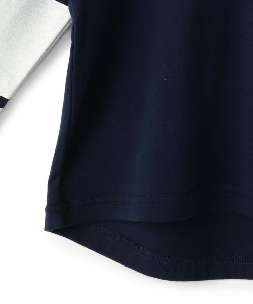 green label relaxing（グリーンレーベルリラクシング）の「【KIDS】ソデライン プルオーバー 7L◆（Tシャツ/カットソー・キッズ・オフホワイト/ネイビー・S/105/95/135/M/115/L/125）」の11枚目の写真