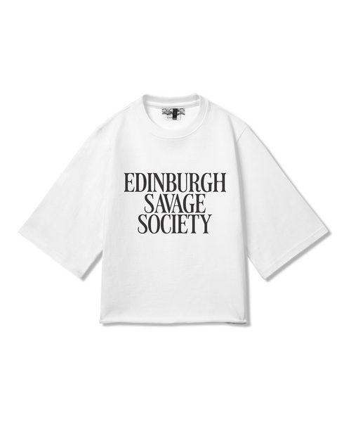 MILK ASH AND DOLLS(ミルク アッシュ アンド ドールズ)の「エディンバラ クロップショートスリーブ - ホワイト(Tシャツ/カットソー・レディース・ホワイト・SMALL/MEDIUM)」の1枚目の写真