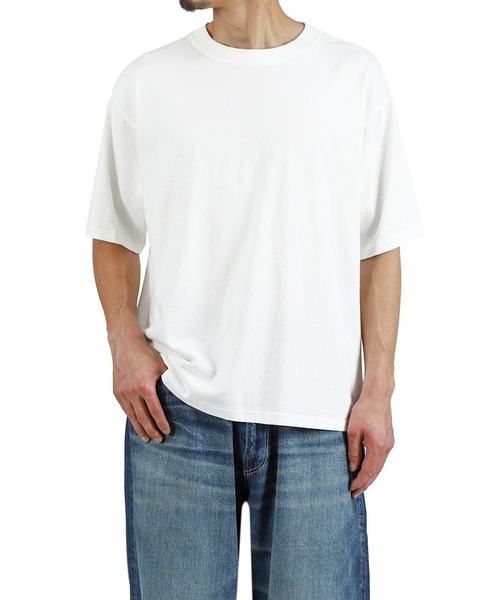 GOLD（ゴールド）の「GOLD / ゴールド：1-PACK T-SHIRT：26A-GL79661[MUS]（Tシャツ/カットソー・メンズ・オフホワイト/ブラック系その他・M/S/L/XL）」の8枚目の写真