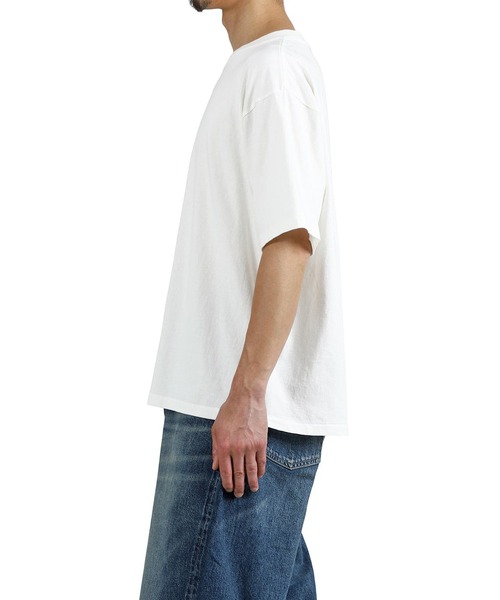 GOLD（ゴールド）の「GOLD / ゴールド：1-PACK T-SHIRT：26A-GL79661[MUS]（Tシャツ/カットソー・メンズ・オフホワイト/ブラック系その他・M/S/L/XL）」の9枚目の写真