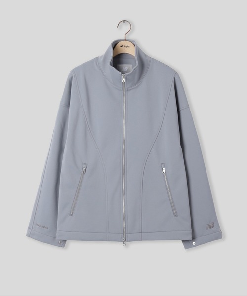 NEW BALANCE(ニューバランス)の「NEW BALANCE NB Grey vintage track jacket MJ61P8K3(ブルゾン・メンズ・グレー・M/L)」の1枚目の写真