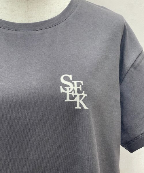 Jena espace merveilleux(ジェナ エスパスメルヴェイユ)の「ワンポイントロゴカットソー(Tシャツ/カットソー・レディース・オフホワイト/グレー/チャコールグレー・FREE)」の9枚目の写真