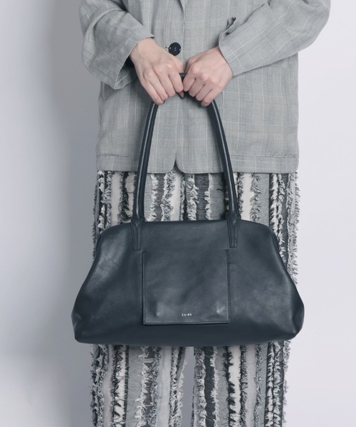 YArKA（ヤーカ）の「【YArKA/ヤーカ】real leather long frame soft bag [LFW1] / 口金ボストンバッグ（トートバッグ・メンズ・ブラック・FREE）」の14枚目の写真