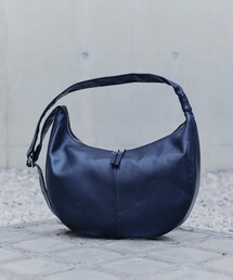 【牛革使用】リアルレザーラウンドショルダーバッグ