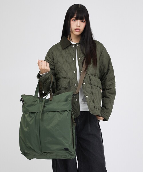MIS(エムアイエス)の「【MIS / エムアイエス】ヘルメットバッグ / トートバッグ / ユニセックス(バックパック/リュック・メンズ・カーキ/ブラック・フリー)」の3枚目の写真