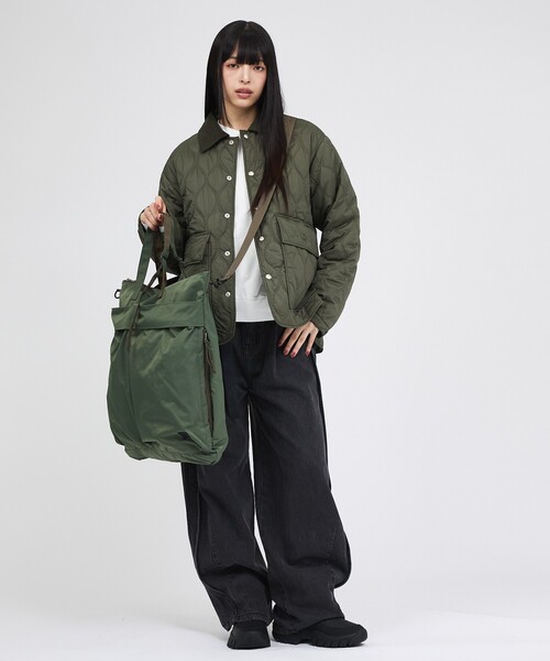 MIS(エムアイエス)の「【MIS / エムアイエス】ヘルメットバッグ / トートバッグ / ユニセックス(バックパック/リュック・メンズ・カーキ/ブラック・フリー)」の4枚目の写真
