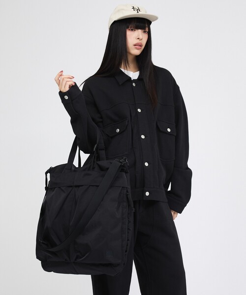 MIS(エムアイエス)の「【MIS / エムアイエス】ヘルメットバッグ / トートバッグ / ユニセックス(バックパック/リュック・メンズ・カーキ/ブラック・フリー)」の13枚目の写真