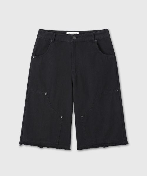 DIVEIN WOMEN(ダイブイン ウーマン)の「W WASHED COTTON BURMUDA PANTS (BLACK)(その他パンツ・レディース・その他・1/2)」の2枚目の写真