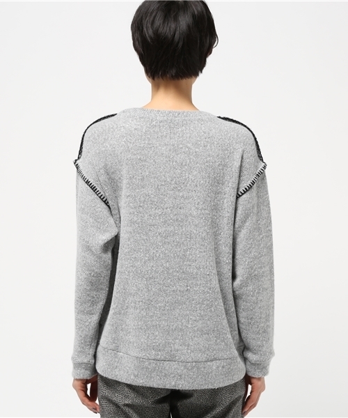 OUTLET（アウトレット）の「【mystic】ハンドステッチプルオーバー（Tシャツ/カットソー・レディース・ベージュ/グレー/レンガ・FREE）」の8枚目の写真