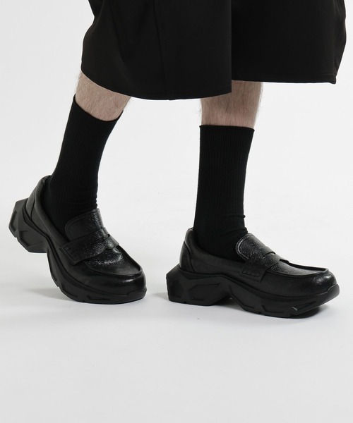 HARE（ハレ）の「ビルディングソールローファー(HARE)（ローファー・メンズ・ブラック/ブラック系その他・MEDIUM/LARGE）」の20枚目の写真