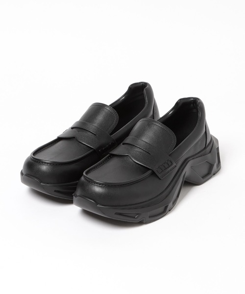 HARE（ハレ）の「ビルディングソールローファー(HARE)（ローファー・メンズ・ブラック/ブラック系その他・MEDIUM/LARGE）」の18枚目の写真