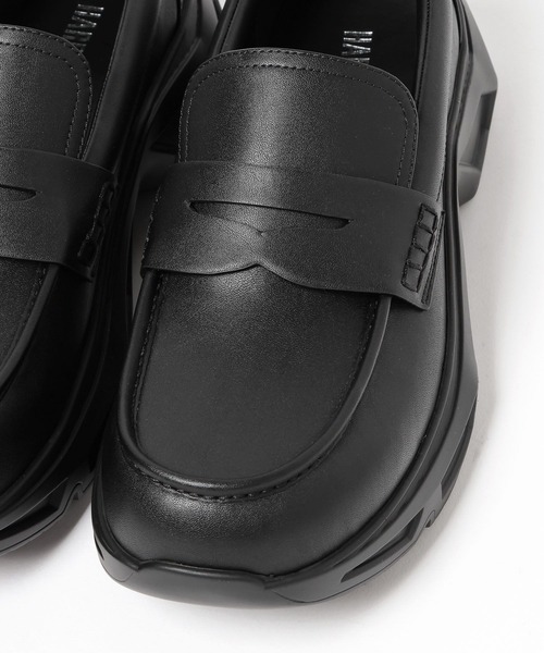 HARE（ハレ）の「ビルディングソールローファー(HARE)（ローファー・メンズ・ブラック/ブラック系その他・MEDIUM/LARGE）」の12枚目の写真