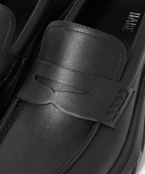 HARE（ハレ）の「ビルディングソールローファー(HARE)（ローファー・メンズ・ブラック/ブラック系その他・MEDIUM/LARGE）」の8枚目の写真