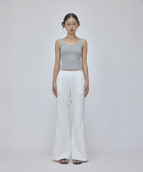 RONRON（ロンロン）の「R BOOTSCUT SWEAT PANTS WHITE（スウェットパンツ・レディース・その他・FREE）」の4枚目の写真