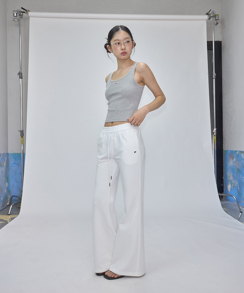 RONRON（ロンロン）の「R BOOTSCUT SWEAT PANTS WHITE（スウェットパンツ・レディース・その他・FREE）」の5枚目の写真