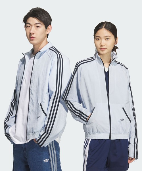 adidas(アディダス)の「FTBL JKT for BEAUTY&YOUTH ジャケット / アディダスオリジナルス adidas Originals(ナイロンジャケット・メンズ・ブルー系その他・XX-LARGE/3XL/LARGE/MEDIUM/SMALL/X-LARGE)」の1枚目の写真
