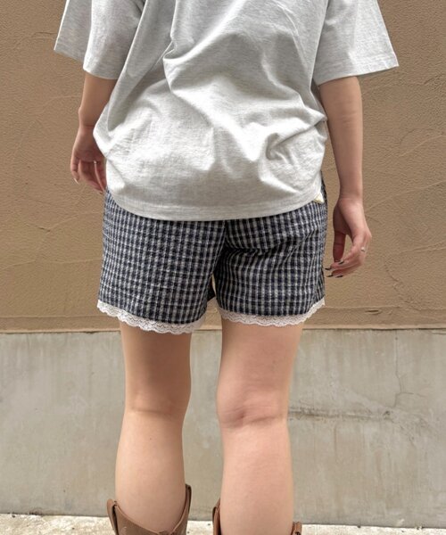 w closet(ダブルクローゼット)の「【セットアップ対応】パジャマショートPT(その他パンツ・レディース・ネイビー/レッド/ブルー・FREE)」の17枚目の写真